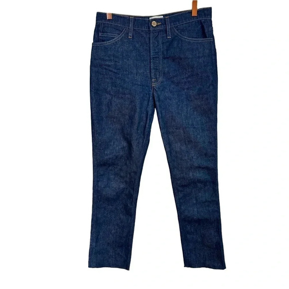 Frame Denim Le Italien True Straight in Rinse Rigid Denim - Picture 6 of 16